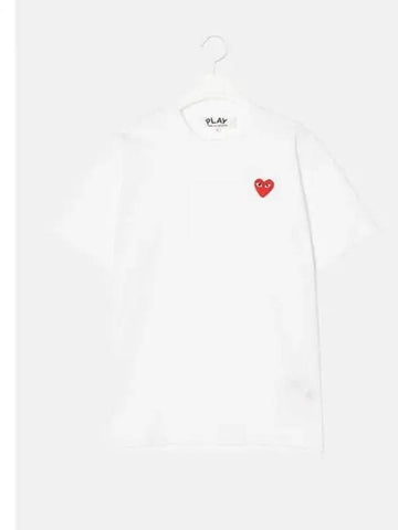 Unisex Red Heart Waffen T Shirt White Contemporary Domestic Product GM0024041510564 - COMME DES GARCONS PLAY - BALAAN 1