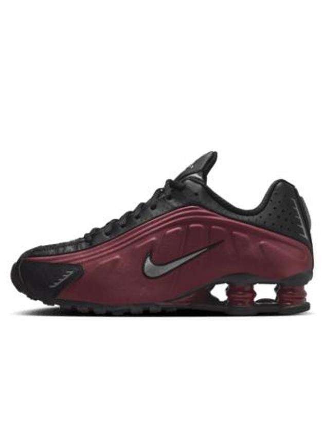 Shox R4 Low Top Sneakers Black Red - NIKE - BALAAN 2