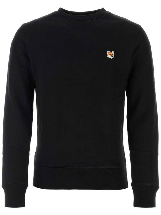 Fox Head Patch Regular Sweatshirt Black - MAISON KITSUNE - BALAAN 1