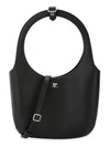 Courr ges Women s Holly Leather Black Shoulder Bag 224GSA102 CR0065 9999 - COURREGES - BALAAN 3