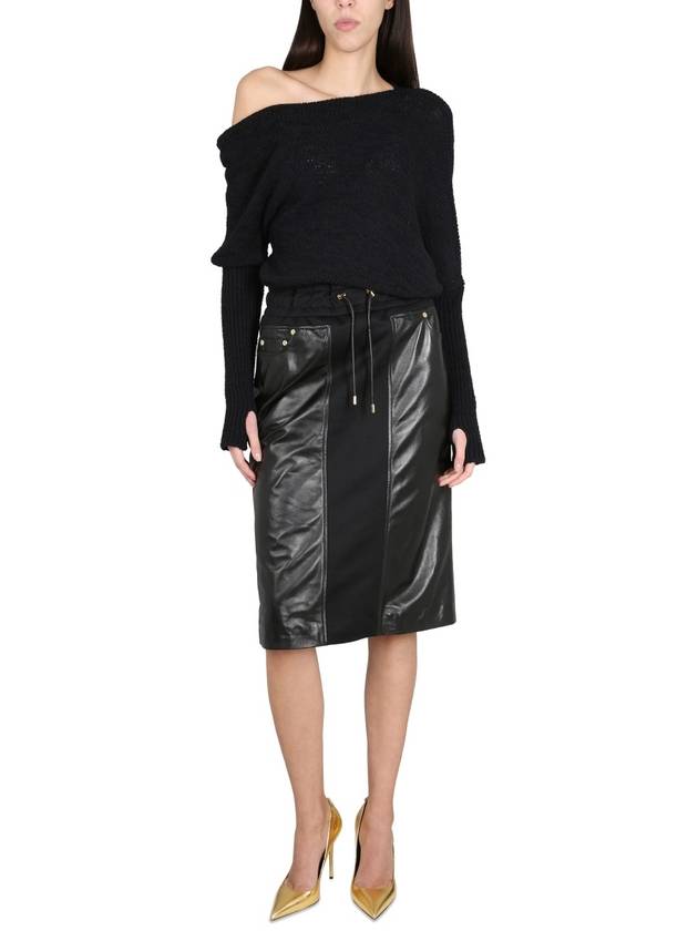 Short Skirt GCL856 LET009LB999 BLACK - TOM FORD - BALAAN 3