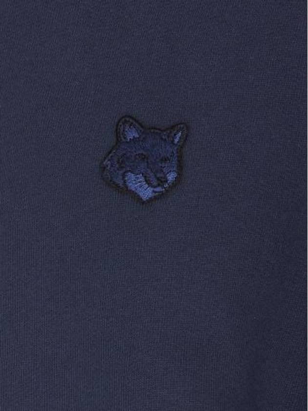 Bold Fox Head Cotton Sweatshirt Ink Blue - MAISON KITSUNE - BALAAN 4