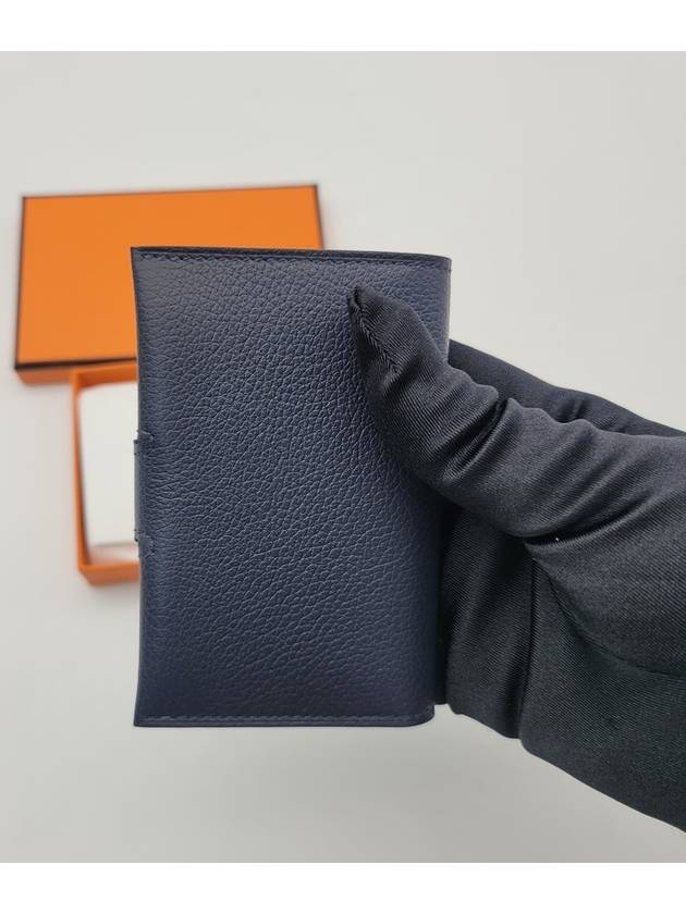 R.M.S Card Wallet Navy - HERMES - BALAAN 5