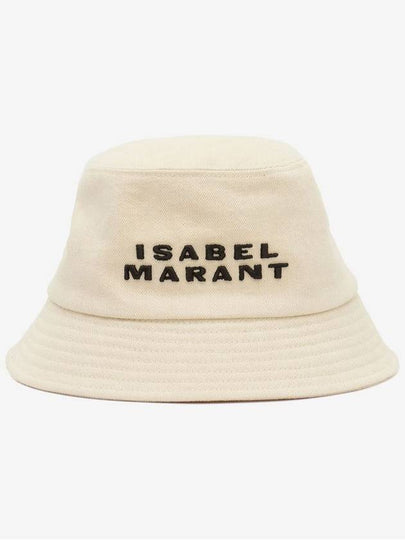 Haley Logo Bucket Hat Black Ecru - ISABEL MARANT - BALAAN 2