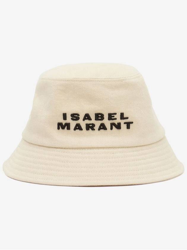 Haley Logo Bucket Hat Black Ecru - ISABEL MARANT - BALAAN 6