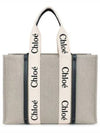 Woody Large Tote Bag Black Beige - CHLOE - BALAAN 2