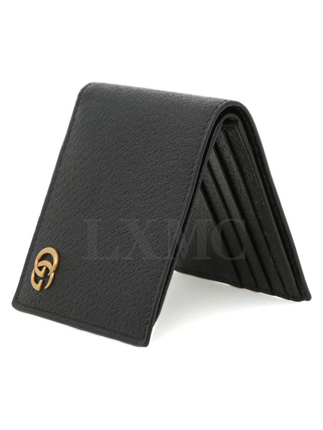 GG Marmont half wallet bifold black 428726 - GUCCI - BALAAN 4