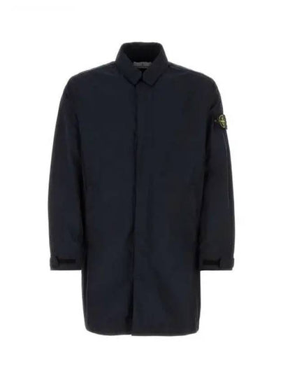 Micro Twill Compass Badge Trench Coat Navy - STONE ISLAND - BALAAN 2