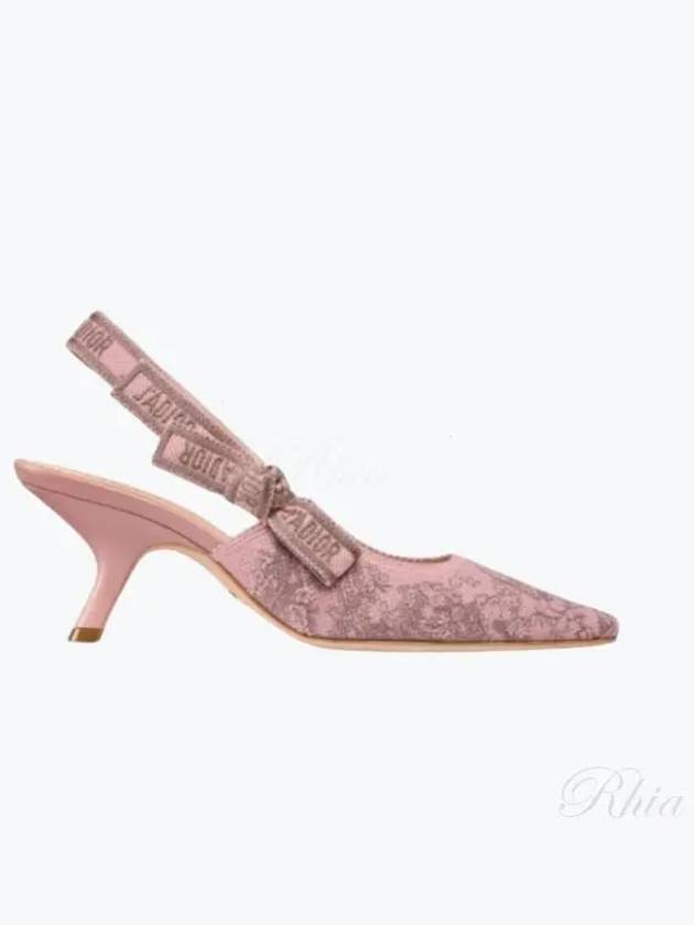 J'adior Toile De Jouy Slingback Heels Pink - DIOR - BALAAN 2