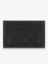 Monogram Double Card Wallet Black - LOUIS VUITTON - BALAAN 4