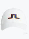 Anga Embroidered Logo Ball Cap White - J.LINDEBERG - BALAAN 2