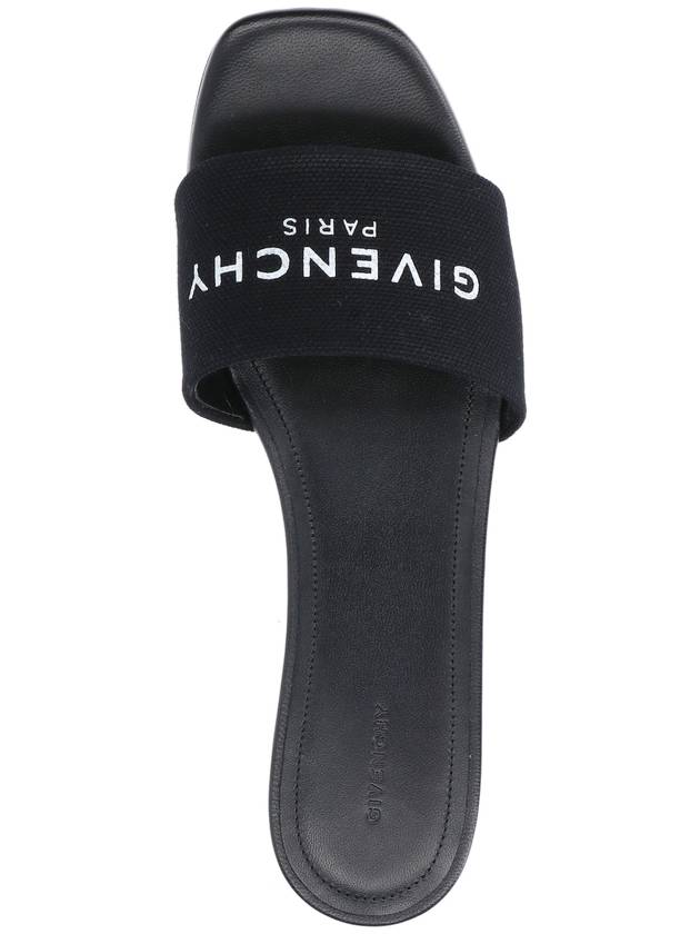 4G Logo Print Slippers Black - GIVENCHY - BALAAN 6