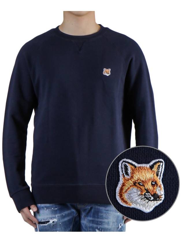 Fox Head Patch Classic Sweatshirt Navy - MAISON KITSUNE - BALAAN 2