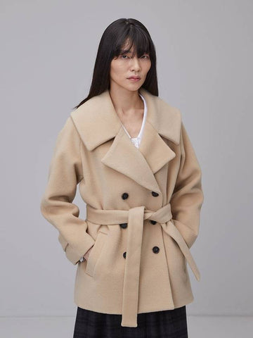 Premium Cashmere 10% Wool 90% Big Collar Irene Coat - RS9SEOUL - 1