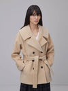 Premium Cashmere 10% Wool 90% Big Collar Irene Coat - RS9SEOUL - 2