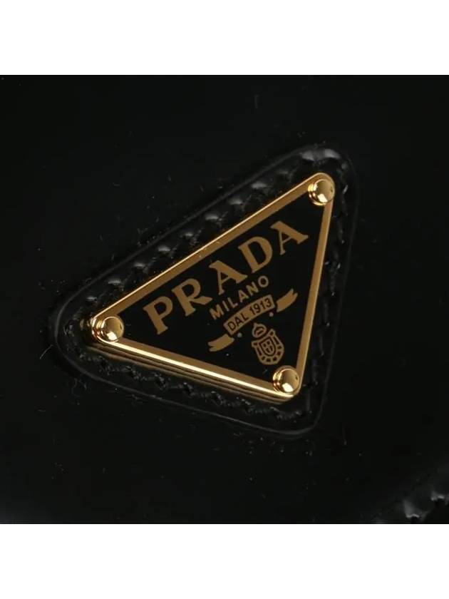 Medium Re-Nylon Brushed Leather Backpack Black - PRADA - BALAAN 6