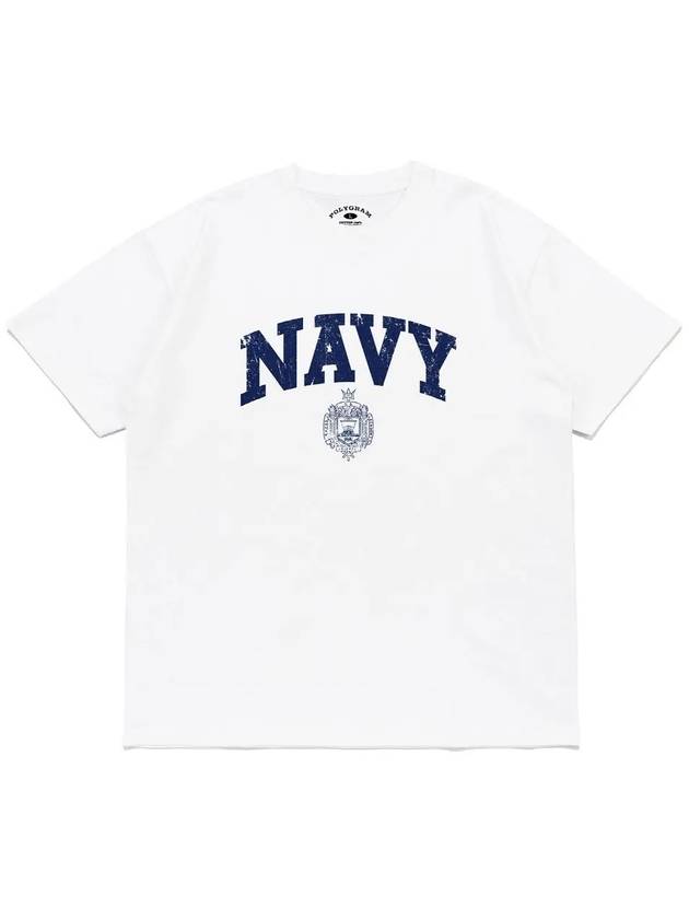 VINT NAVAL ACADEMY T SHIRTS WHITE - POLYGRAM - BALAAN 3