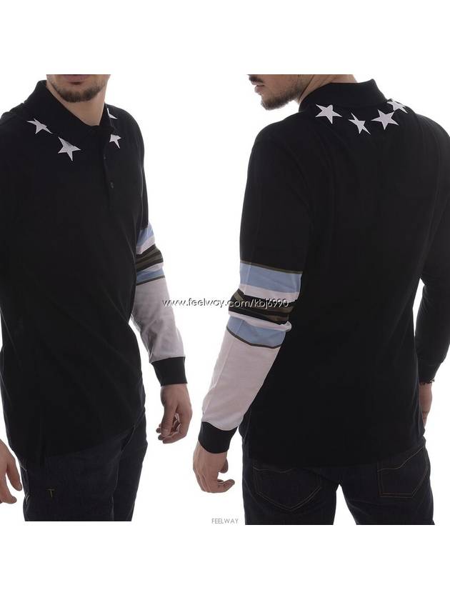 Men's Star Patch Long Sleeve TShirt 14S 7108706 001 - GIVENCHY - BALAAN 10