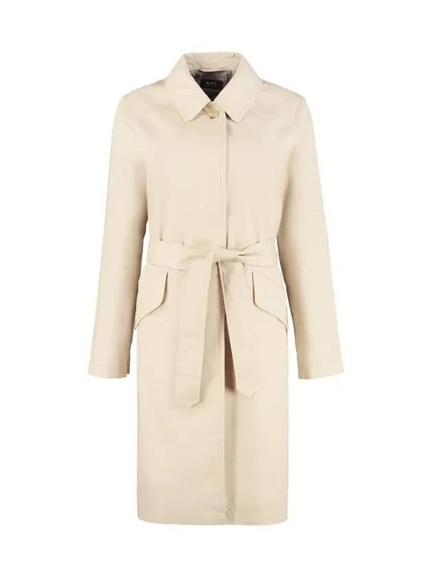 Women's Lucien Trench Coat Beige - A.P.C. - BALAAN.