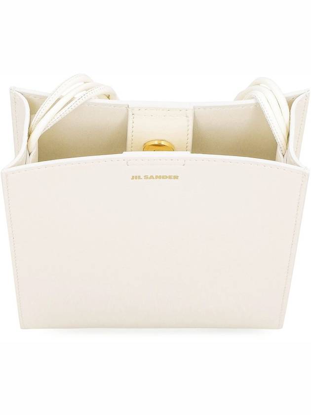 Tangle Smooth Leather Small Cross Bag White - JIL SANDER - BALAAN 7