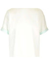 Double Layer Cotton Short Sleeve T-Shirt Light Blue - BOTTEGA VENETA - BALAAN 2