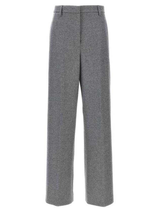 Flannel Straight Pants Grey - FABIANA FILIPPI - BALAAN 1