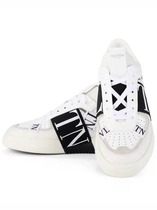 VL7N Band Leather Low Top Sneakers White - VALENTINO - BALAAN 4