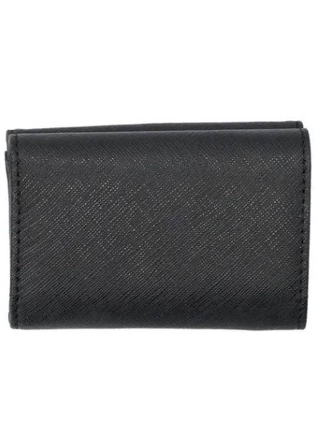 Logo Plaque Foldover Half Wallet Black - VIVIENNE WESTWOOD - BALAAN 3