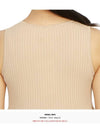 Vanezza Sleeveless Short Dress Beige - MAX MARA - BALAAN 9