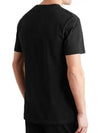 Men's Cotton Short Sleeve T-Shirt Black - PAUL SMITH - BALAAN 3