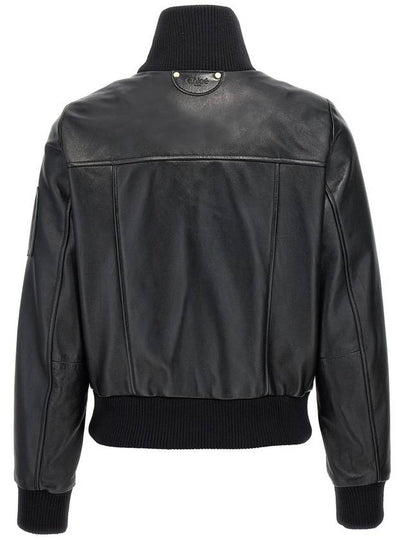 Chloé Leather Bomber Jacket - CHLOE - BALAAN 2