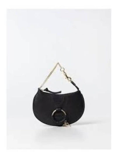 Women's Hana Embossed Logo Shoulder Bag Black - CHLOE - BALAAN 2