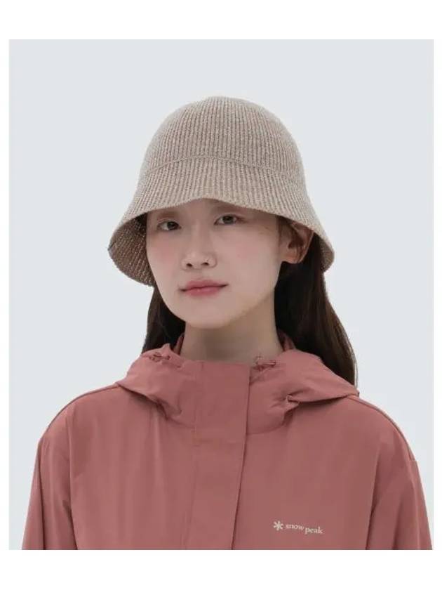 Summer Knit Bucket Hat Beige S24SWFKC76 - SNOW PEAK - BALAAN 1