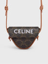 Triomphe Print Triangle Mini Bag Tan - CELINE - BALAAN 6