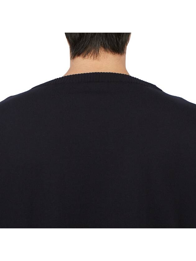 Men's OrGANNIc Cotton Knit Top Navy - ANDERSEN-ANDERSEN - BALAAN 8