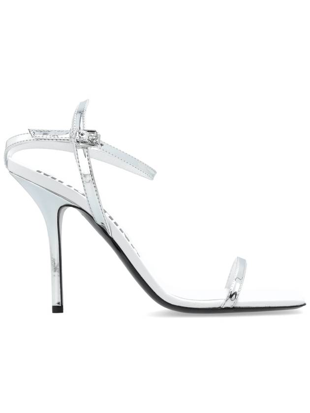 Moschino Heeled Sandals, Women's, Silver - MOSCHINO - BALAAN 1