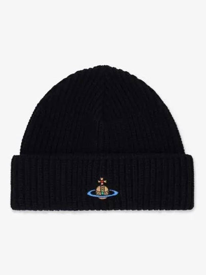 ORB Logo Sporty Beanie Black - VIVIENNE WESTWOOD - BALAAN 2