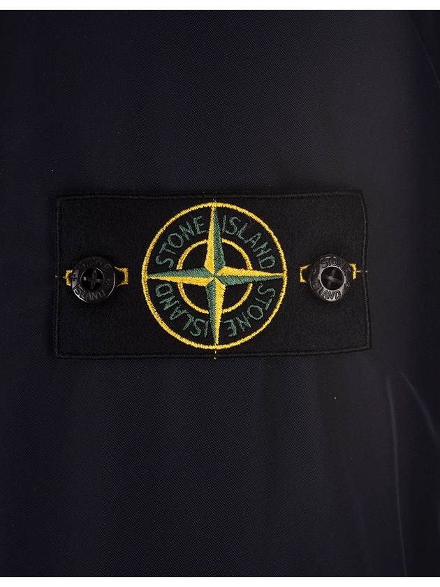 Techno Fabric Hooded Jacket Navy - STONE ISLAND - BALAAN 5