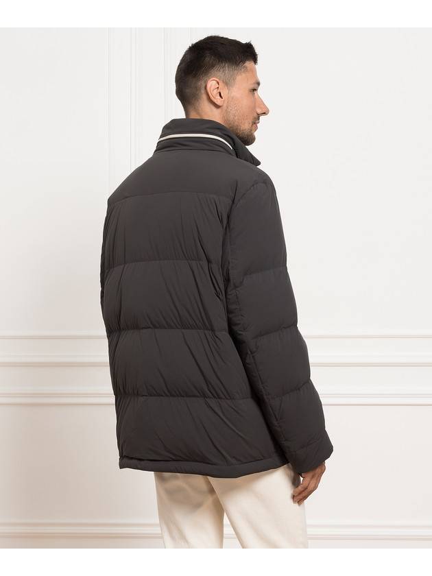 Quilted Shell Hooded Down Padding Black - BRUNELLO CUCINELLI - BALAAN 4