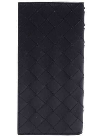 Intrecciato Calfskin Long Wallet Black - BOTTEGA VENETA - BALAAN 2