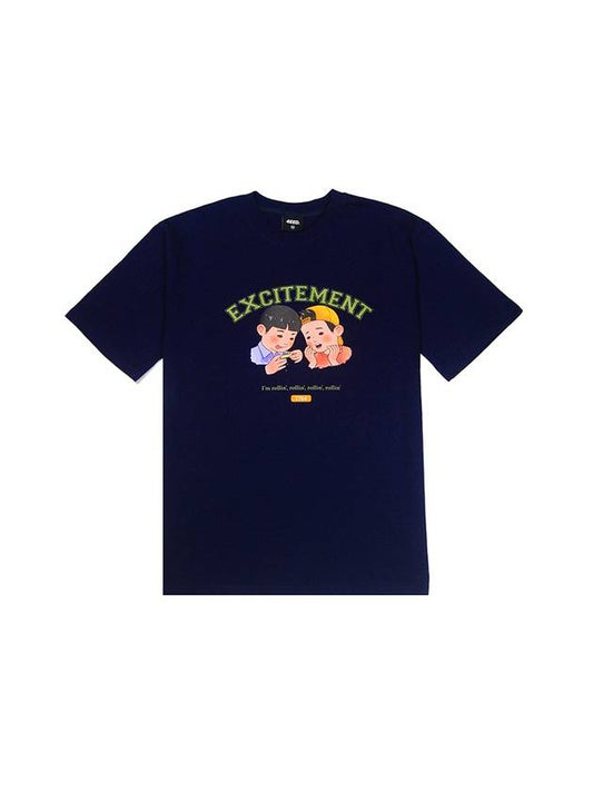 Baby Rolling Short Sleeve T-Shirt Navy - FOREEDCLUB - BALAAN 1