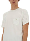 5.6Oz Basic Short Sleeve T-Shirt White - NIGEL CABOURN - BALAAN 4