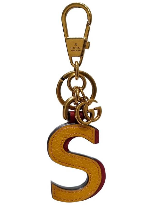 Women s 727656 Gold GG Logo Letter Keychain Key Holder - GUCCI - BALAAN 3