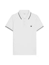 Classic Cotton Pique Polo Shirt Offwhite Black - CELINE - BALAAN 1