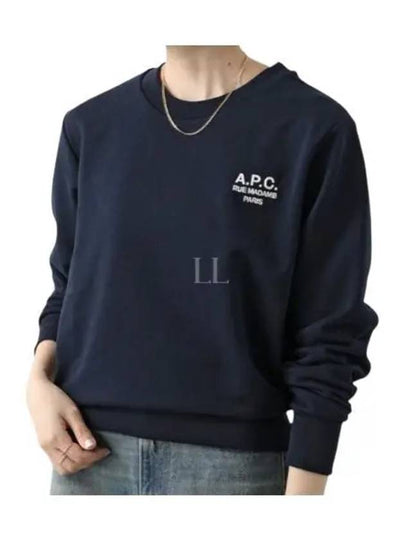 Rue Madame Cotton Sweatshirt Navy - A.P.C. - BALAAN 2