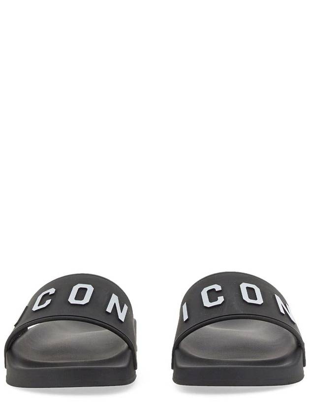 Icon Slippers Black - DSQUARED2 - BALAAN 5