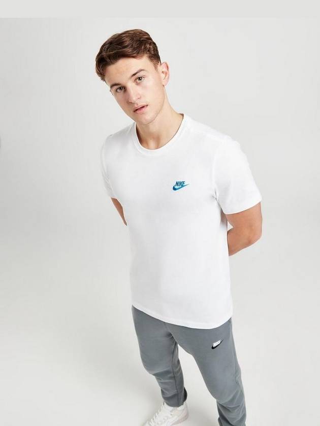 Sportswear Club Short Sleeve T-Shirt White - NIKE - BALAAN 6