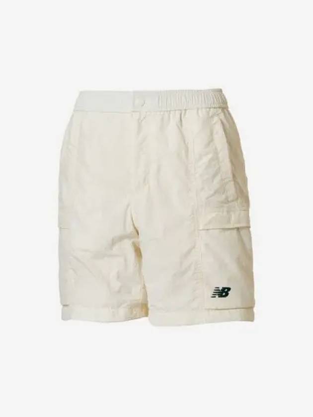 Uni NBSC 4 5 Woven Shorts 64 Cream - NEW BALANCE - BALAAN 1