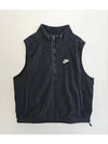 Fleece Big Swoosh Winterized Vest Black - NIKE - BALAAN 2