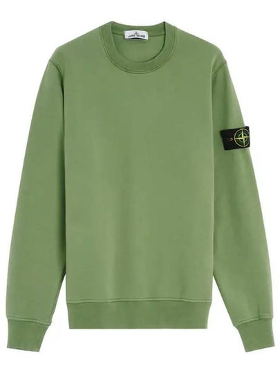 Wappen Patch Crew Neck Sweatshirt Light Green - STONE ISLAND - BALAAN 2